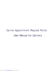 Amazon Appointment Request Portal User Manual