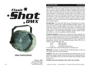 American DJ Flash Shot DMX User Instructions