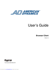 American Dynamics Browser Client User Manual