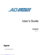 American Dynamics Intellex Digital Recorder User Manual