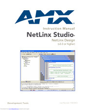 Amx NetLinx Studio Instruction Manual
