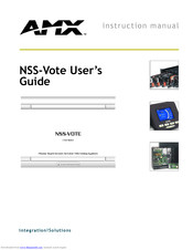 Amx NSS-VOTE User Manual