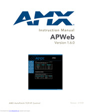 Amx APWeb Instruction Manual