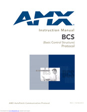 Amx BCS Instruction Manual
