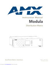 Amx AutoPatch Modula Instruction Manual