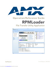 Amx RPMLoader Operation/Reference Manual