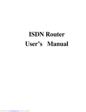 AOpen ISDN SOHO Router User Manual