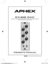Aphex EX-BB 500 Owner's Manual