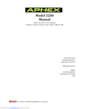 Aphex 5200 Manual