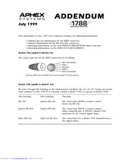 Aphex 1788 Addendum