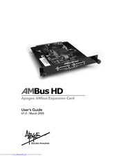 Apogee AMBus HD User Manual