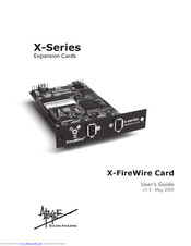 Apogee X-FireWire Card Owner's Manual