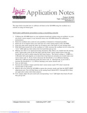 Apogee AD-8000 Application Notes