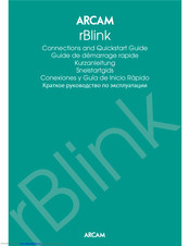 Arcam rBlink Connections And Quickstart Manual