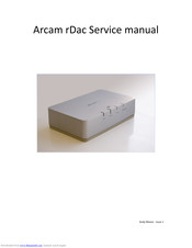 Arcam RDAC - Service Manual
