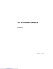 TerraTec ActiveRadio Manual