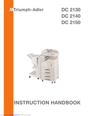 Triumph-Adler DC 2150 Instruction Handbook Manual