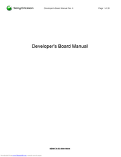 Sony Ericsson Developer's Board Manual