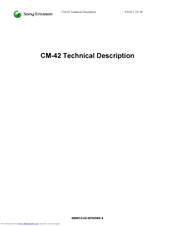 Sony Ericsson CM-42 Integrator's Manual