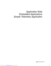 Sony Ericsson Embedded Applications Simple Telemetry Application Application Note