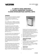 Valcom V-119RTHF Instruction Manual