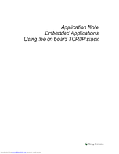 Sony Ericsson Embedded Applications Application Note