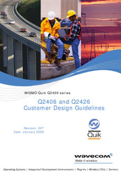 Wavecom WISMO Quik Q2426 Customer Design Manuallines