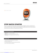 Silva StopWatch Starter Product Information