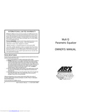 ARX Multi Q Owner's Manual