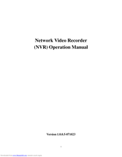 Asante NVR Operation Manual