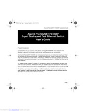 Asante FriendlyNET FS4005P User Manual
