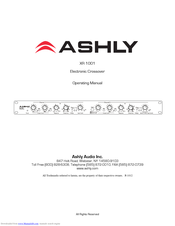 Ashly XR-1001 Operating Manual