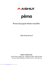 Ashly pema Operating Manual