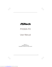 ASRock PV530A-ITX User Manual