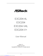 ASRock E3C204-V+ User Manual