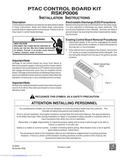 Amana RSKP0006 Installation Instructions Manual