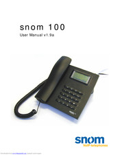 Snom 100 User Manual