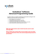 Socket SocketScan Advanced Programming Manual