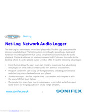 Sonifex Net-Log User Manual