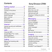 Sony Ericsson Z780i User Manual