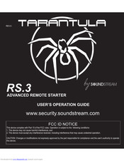 Soundstream TARANTULA RS.3 User's Operation Manual