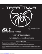 Soundstream TARANTULA RS.2 User's Operation Manual