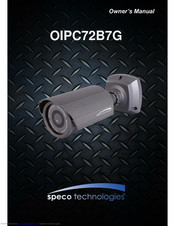 Speco OIPC72B7G Owner's Manual