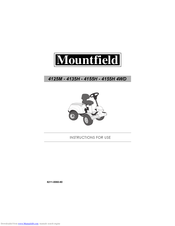 Mountfield 4125M Instructions For Use Manual