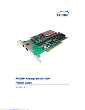 ATCOM AX-800P Product Manual