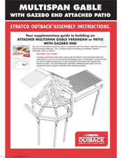 Stratco OUTBACK MULTISPAN GABLE Assembly Instructions Manual