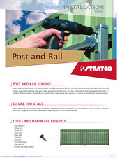 Stratco Post and Rail Installation Manual
