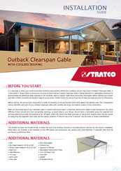 Stratco Outback Clearspan Gable Installation Manual