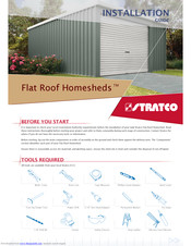 Stratco Flat Roof Homesheds G48 Installation Manual