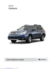 Subaru 2013 Outback Manuals | ManualsLib